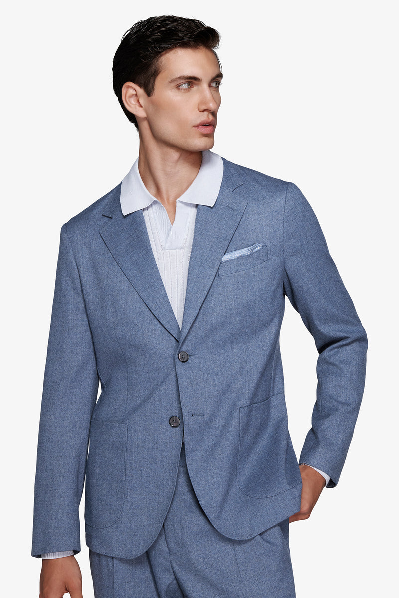 Giacca effetto flanella carta da zucchero