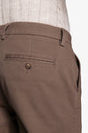 Pantaloni chino gabardina taupe