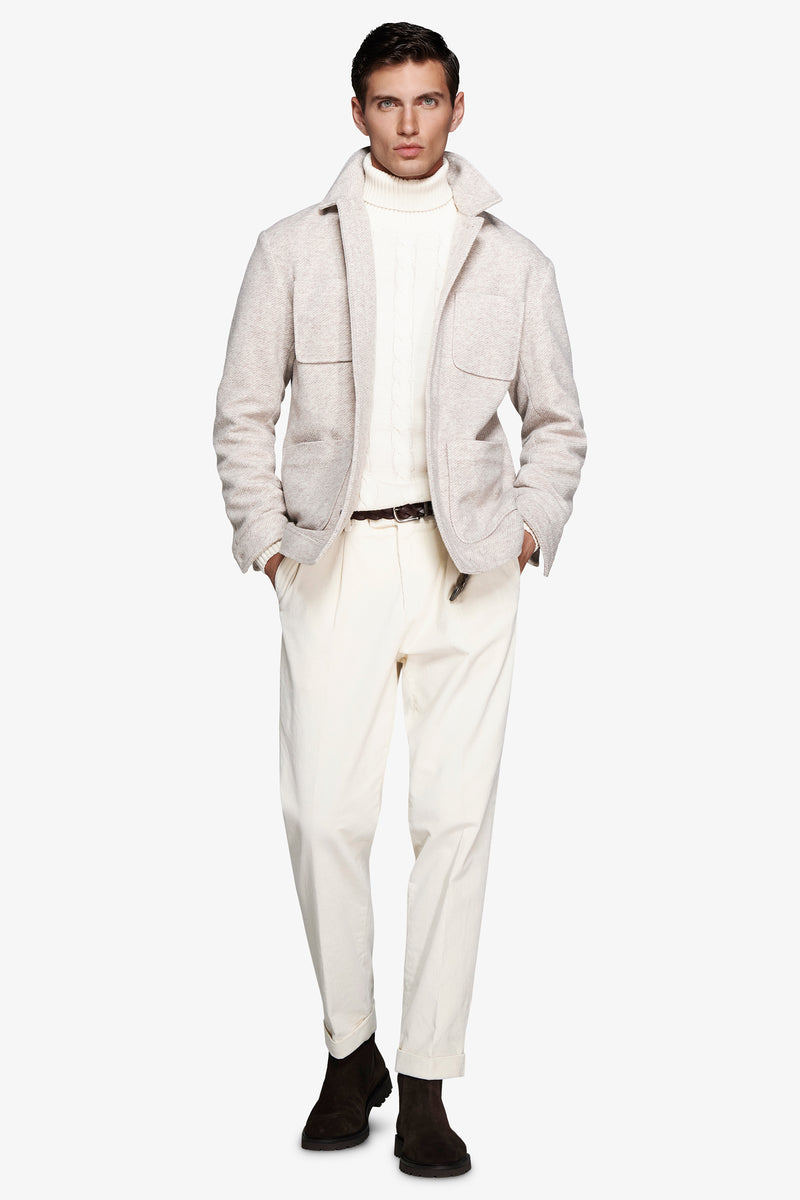 Giubbotto corto 4 tasche corda