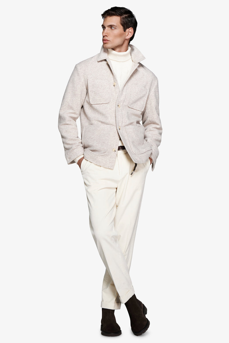 Giubbotto corto 4 tasche corda