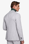 Giacca effetto flanella grigio chiaro