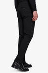Pantaloni chino gabardina neri