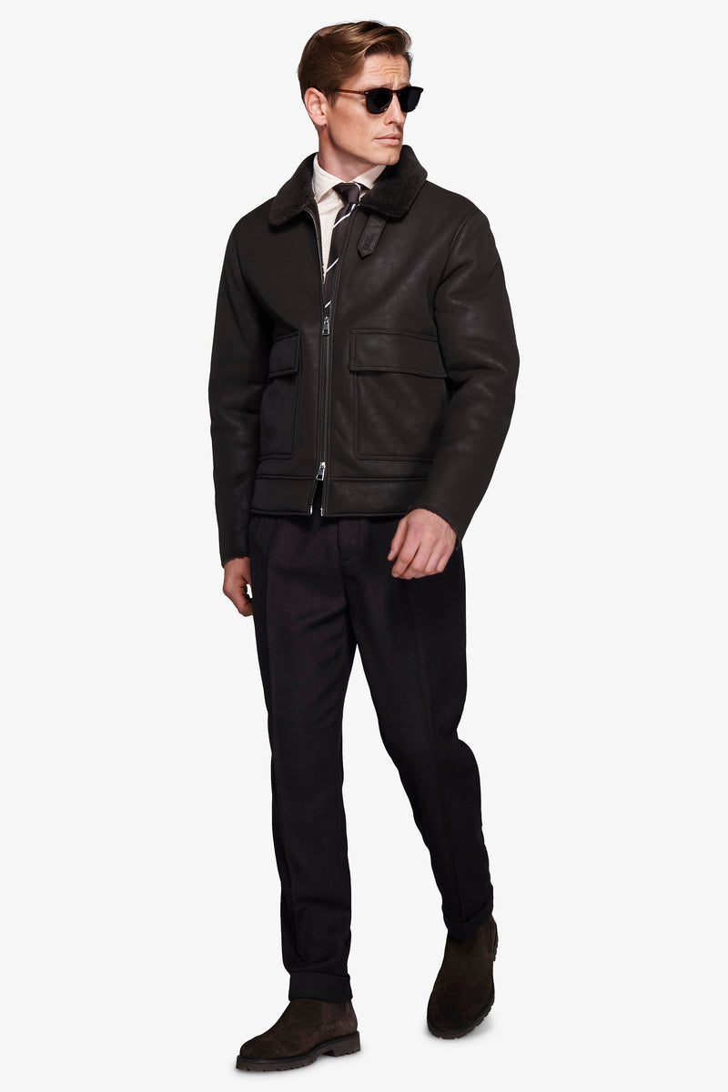 Giubbotto aviatore moro