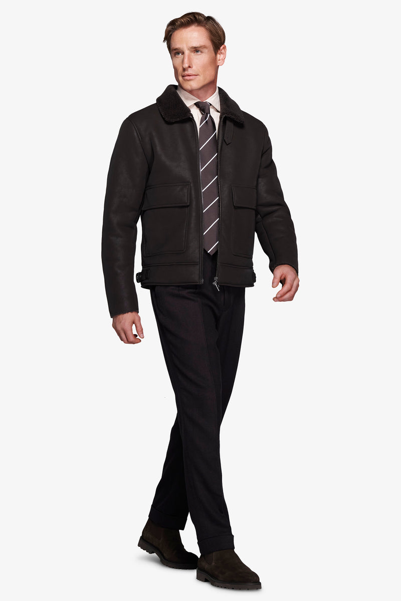 Giubbotto aviatore moro