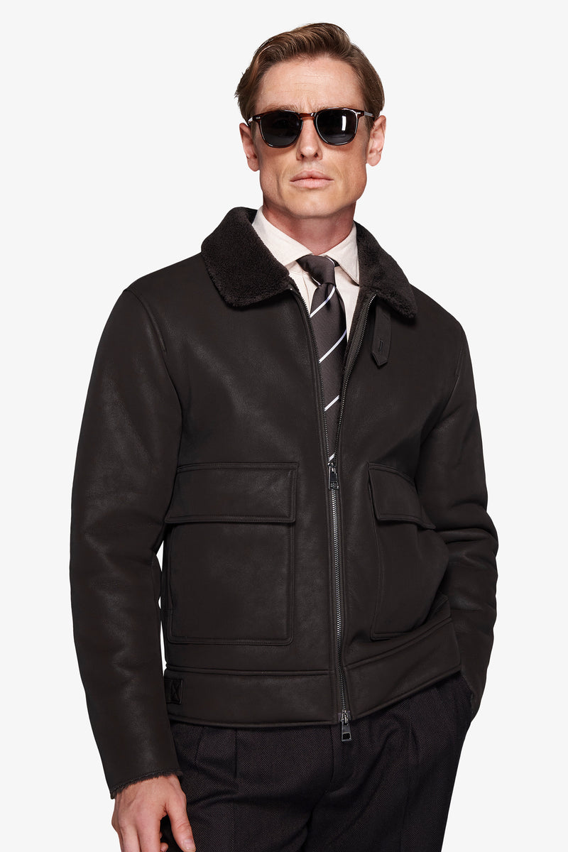 Giubbotto aviatore moro