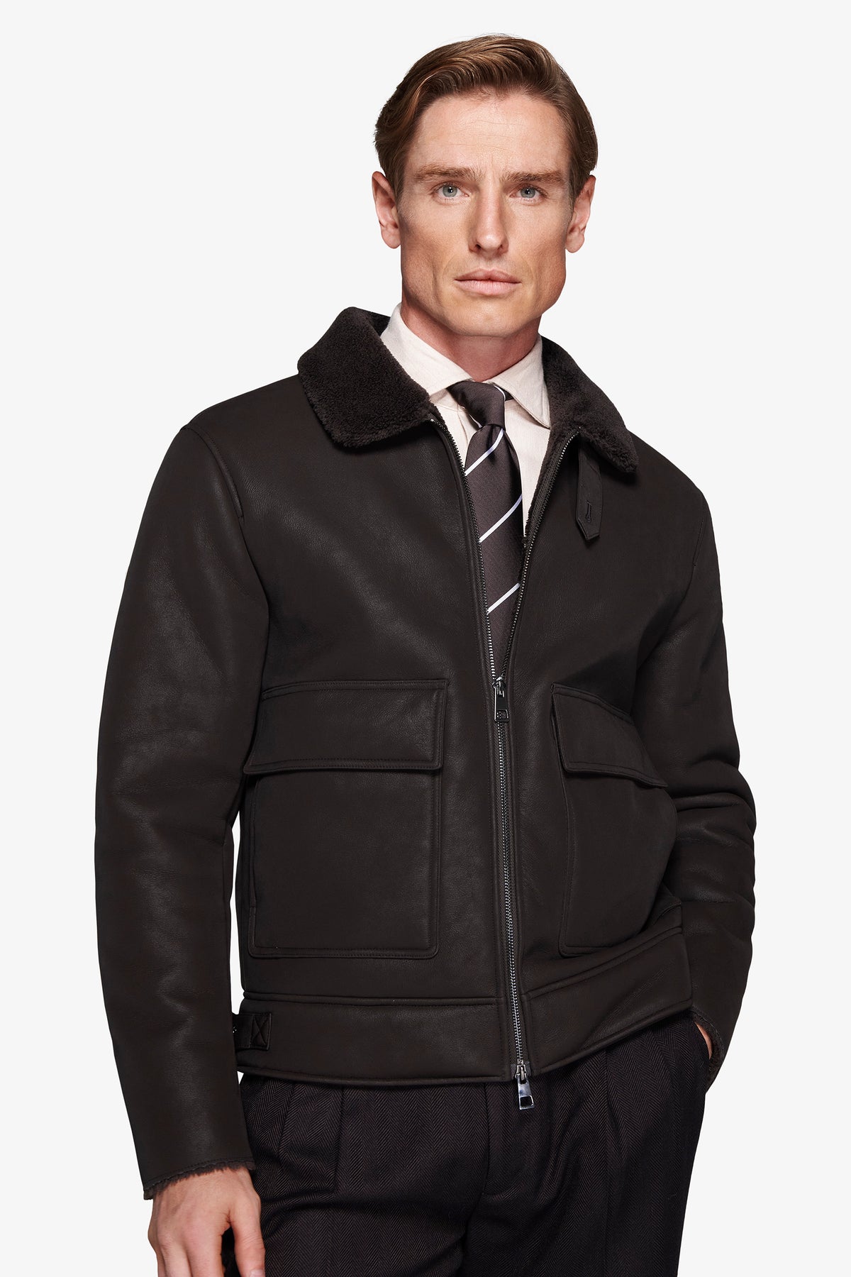 Giubbotto aviatore moro