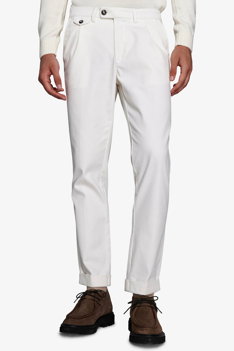 Pantaloni cavalry panna