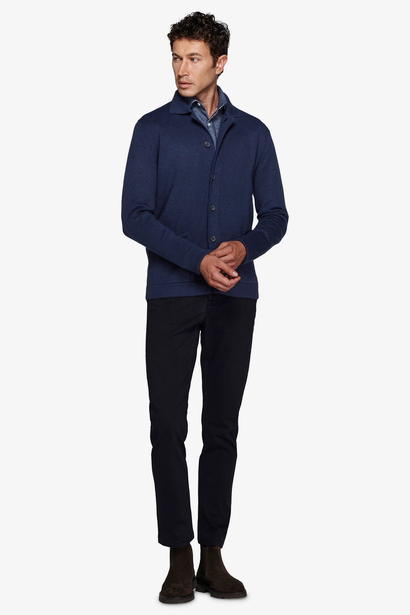 Giacca in maglia avion