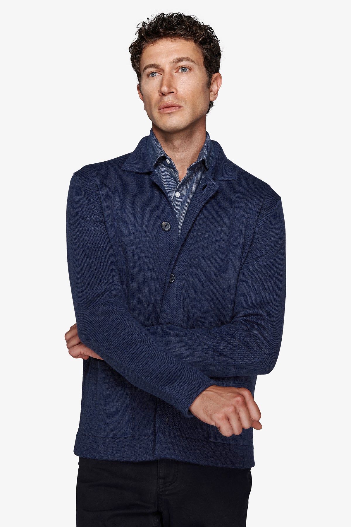 Giacca in maglia avion