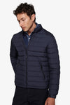 Piumino full zip trapuntato blu