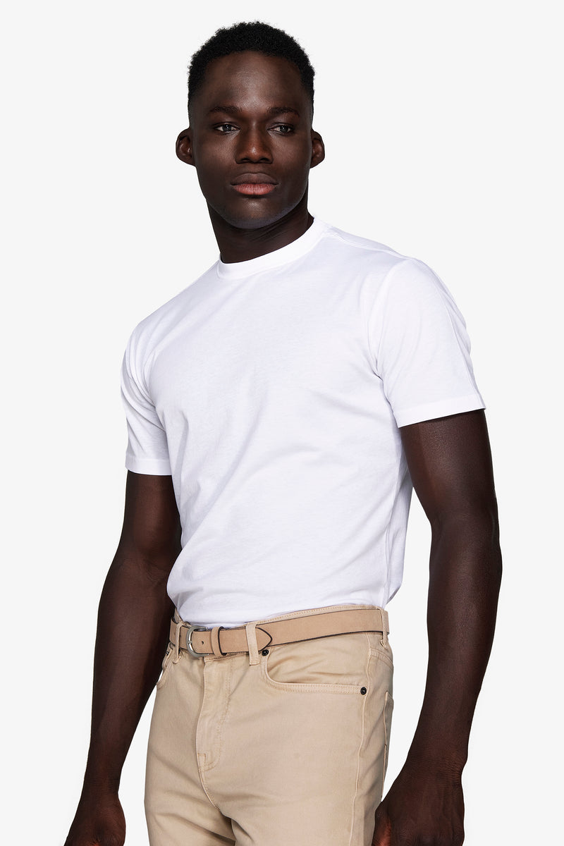 White light cotton t-shirt