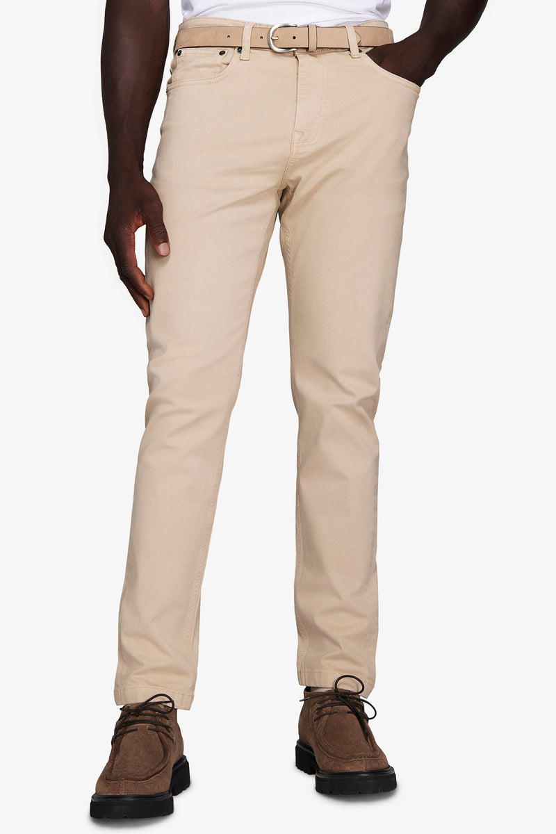Pantaloni 5 tasche beige
