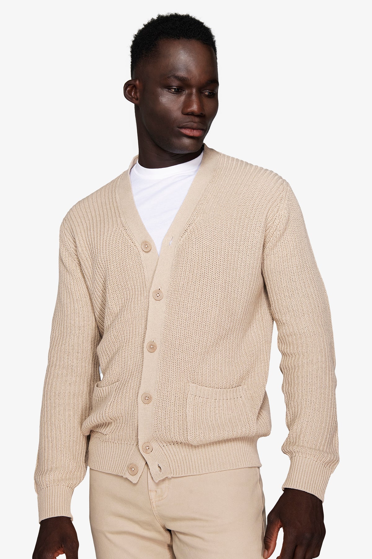 Cardigan costa inglese corda