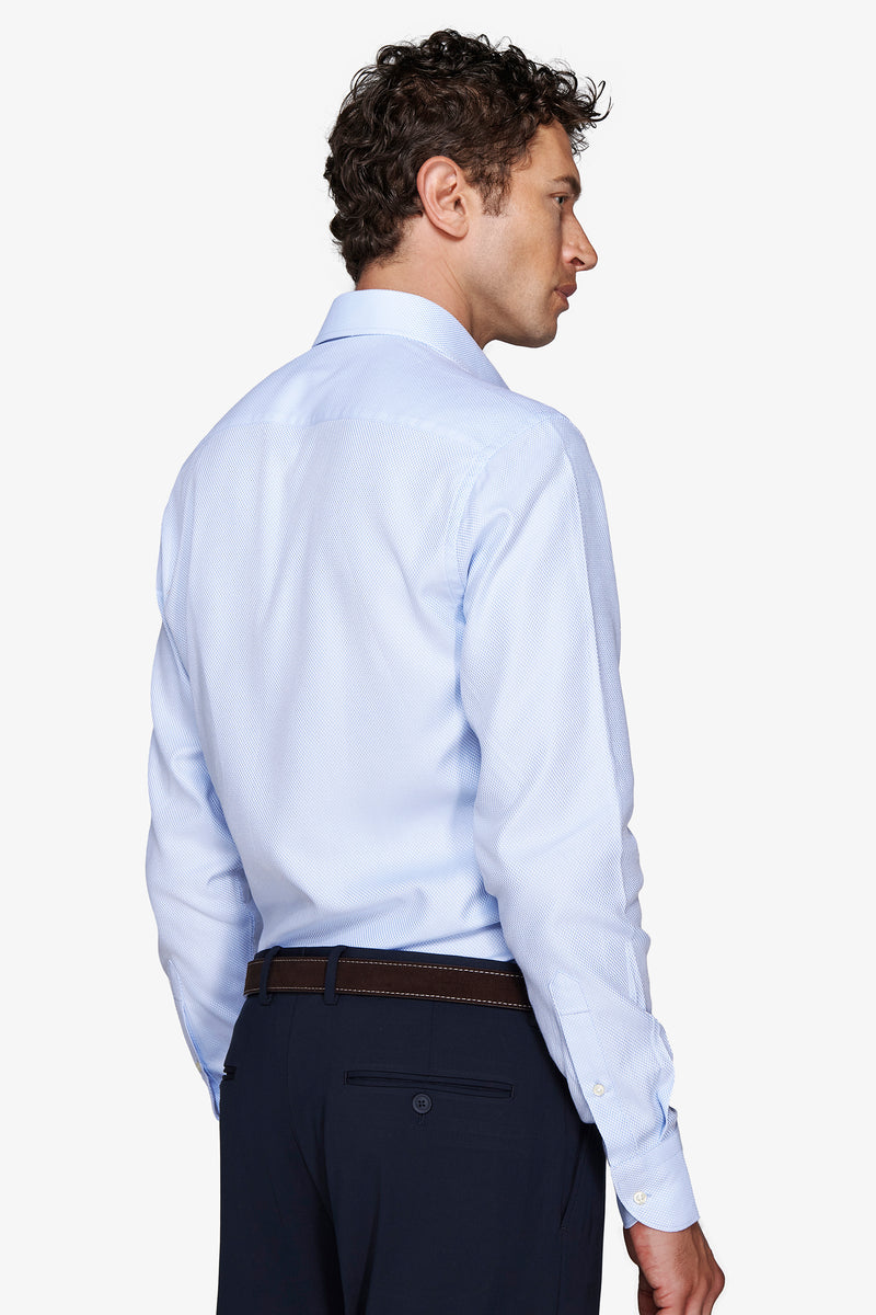 Camicia "la Picoco" operata celeste slim