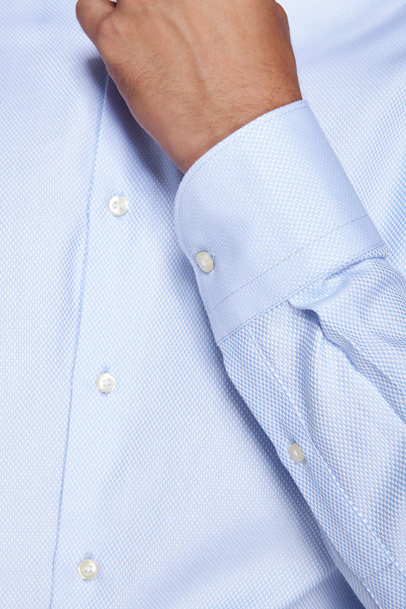 Camicia "la Picoco" operata celeste slim