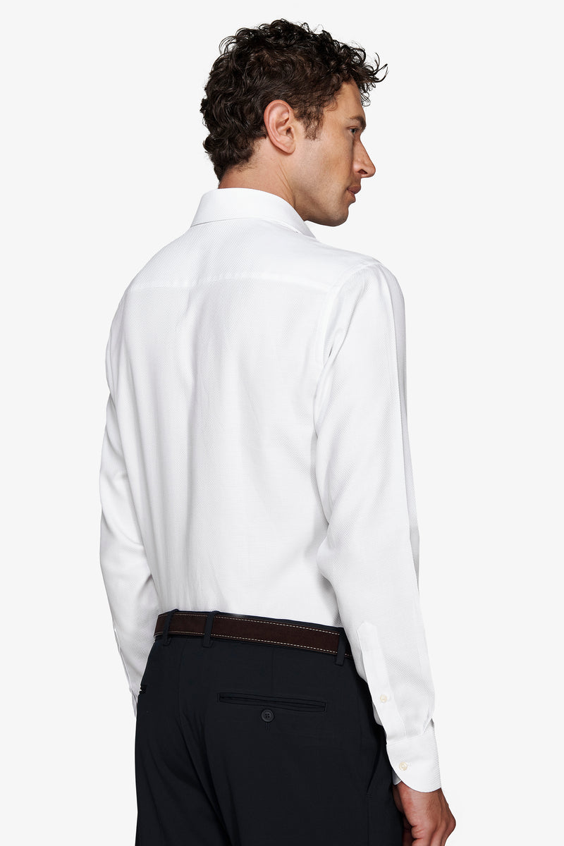 Camicia "la Picoco" operata bianca slim