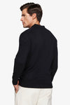 Polo in maglia con bottoni nero