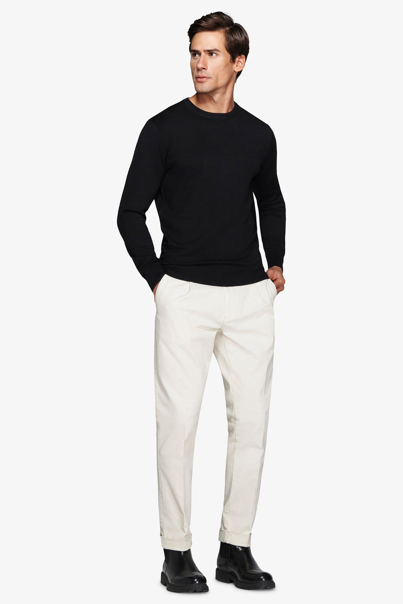 Maglia girocollo basic nero