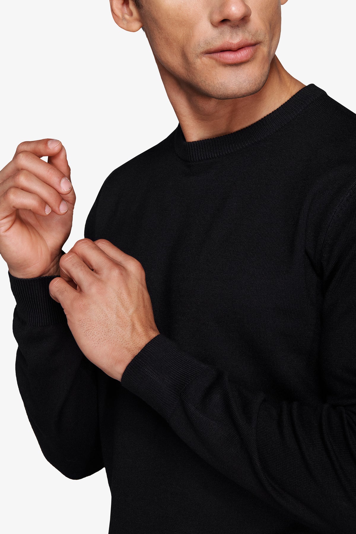 Maglia girocollo basic nero