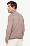 Maglia dolcevita lambswool tortora DNJ