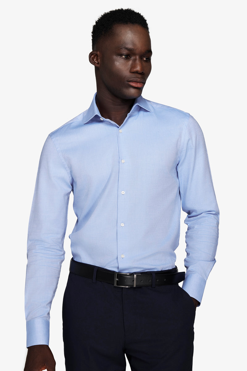 Camicia oxford azzurra slim