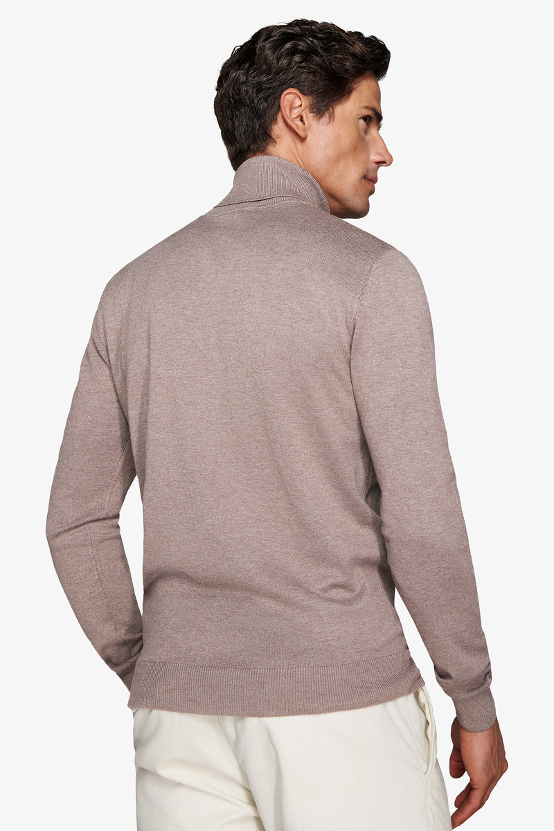 Maglia dolcevita basic tortora