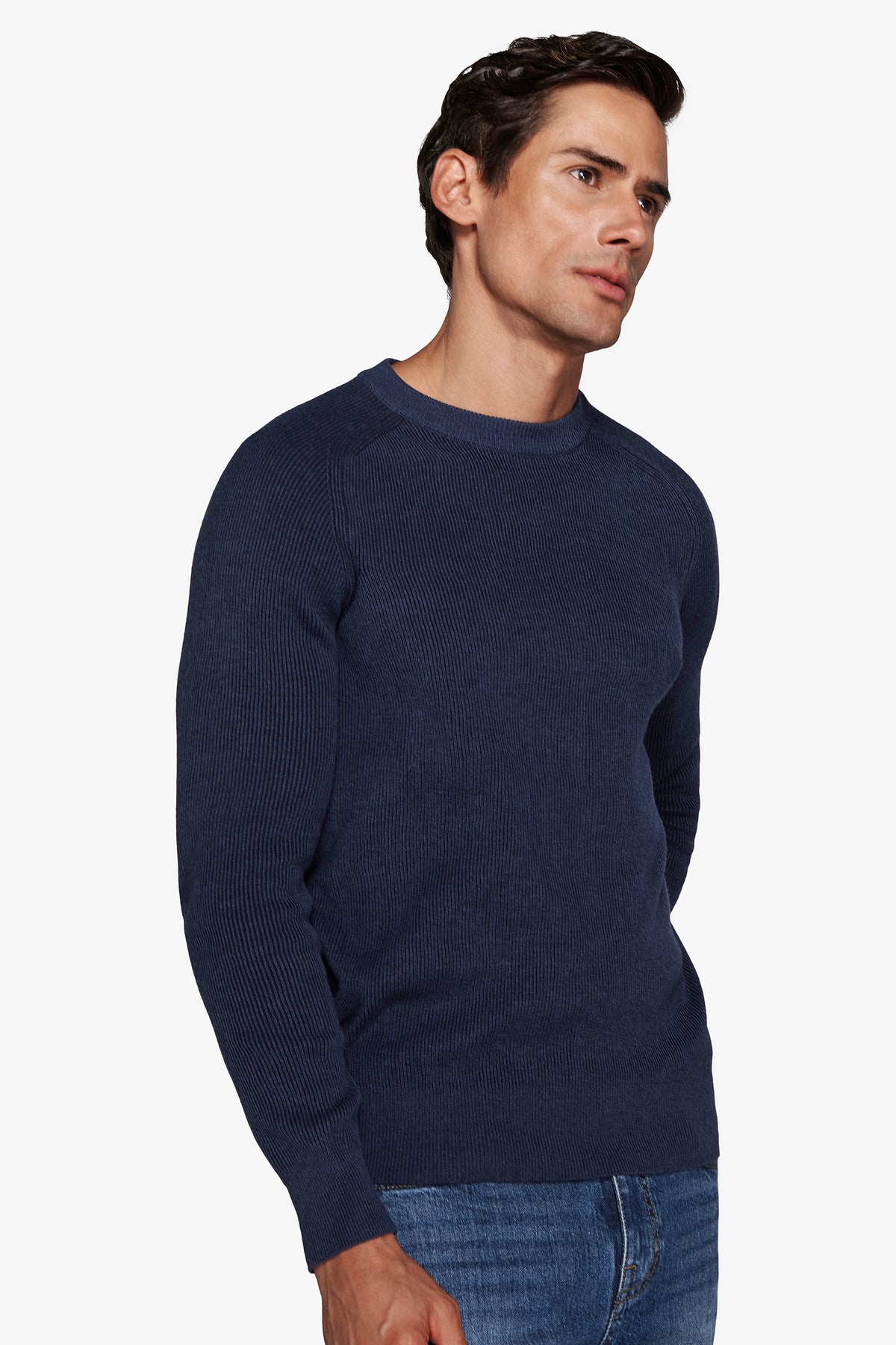 Maglia girocollo costina vanisè avion