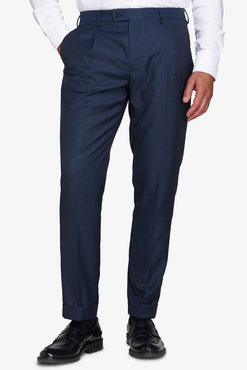 Pantaloni pied de poule avion