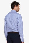 Camicia a righe medie indaco slim