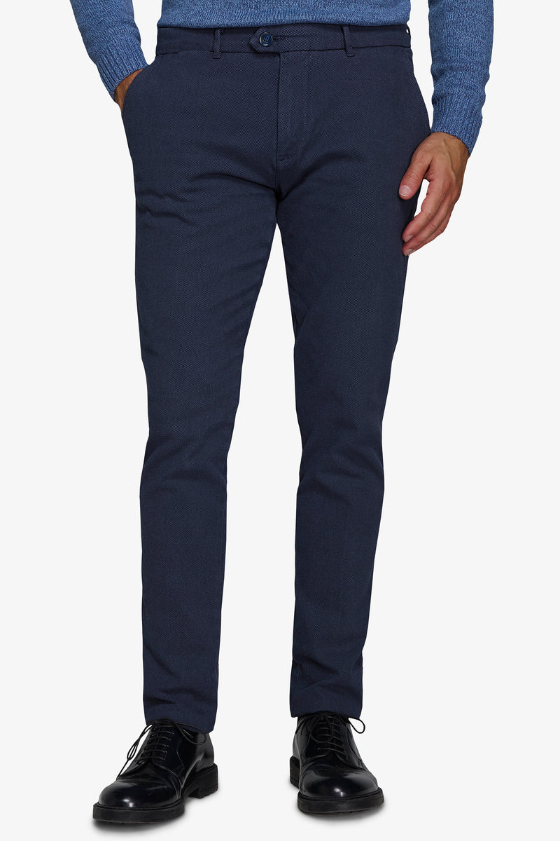 Pantalon armuré bleu turquoise