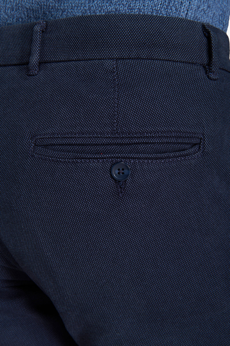 Pantalon armuré bleu turquoise