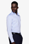Camicia piquet celeste slim