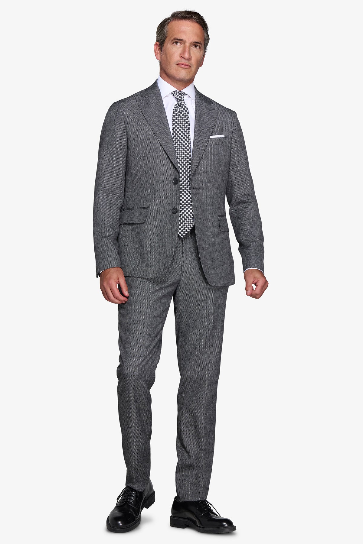 Giacca occhio di pernice antracite