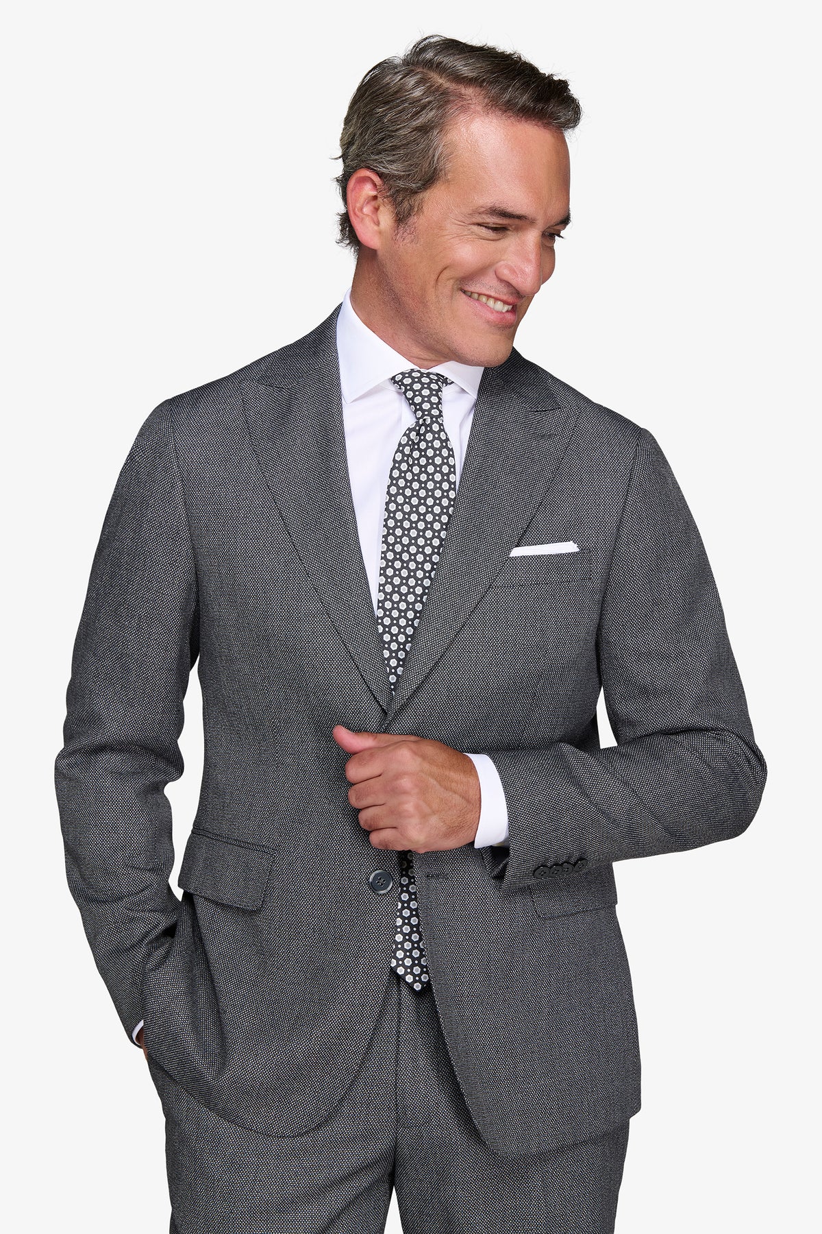 Giacca occhio di pernice antracite