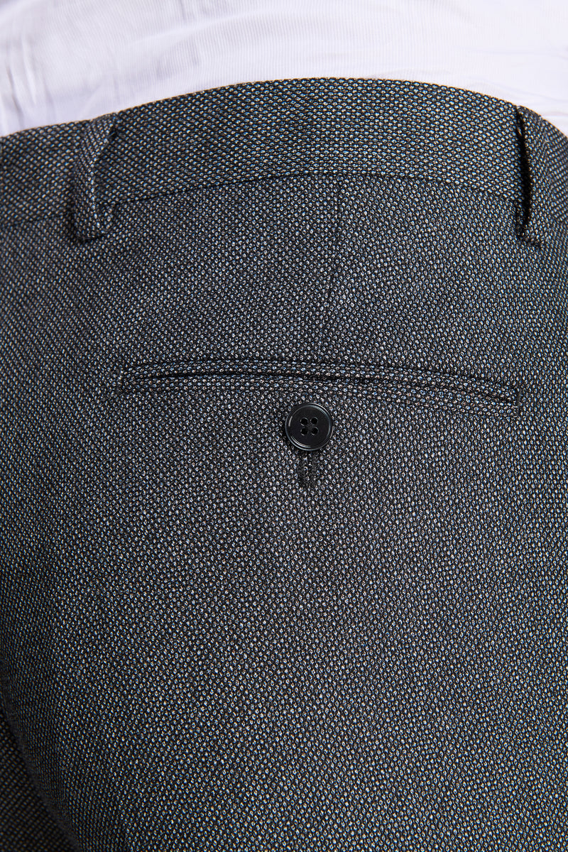 Pantaloni occhio di pernice antracite