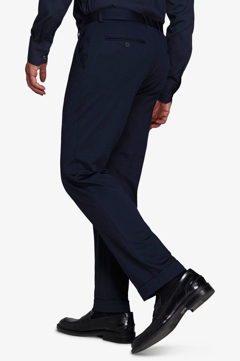 Pantaloni in jersey tecnico blu slim