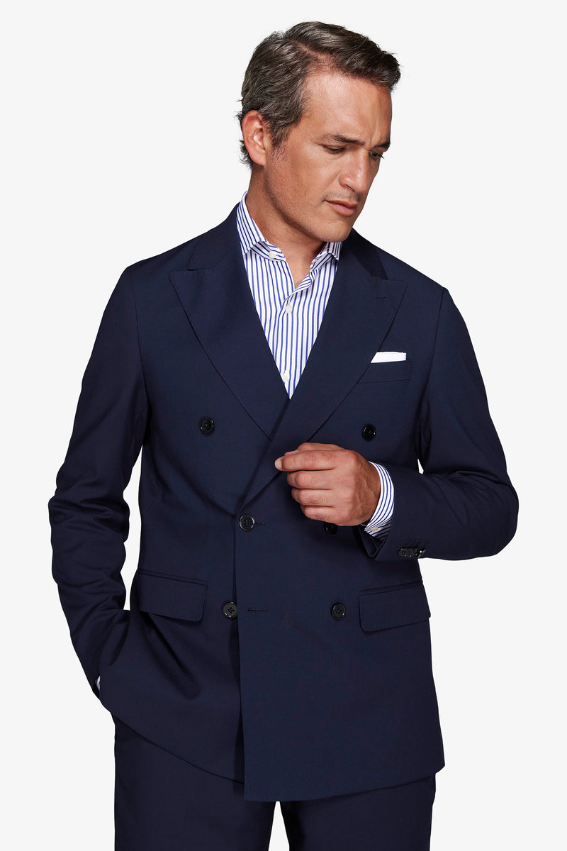 Giacca doppiopetto blu