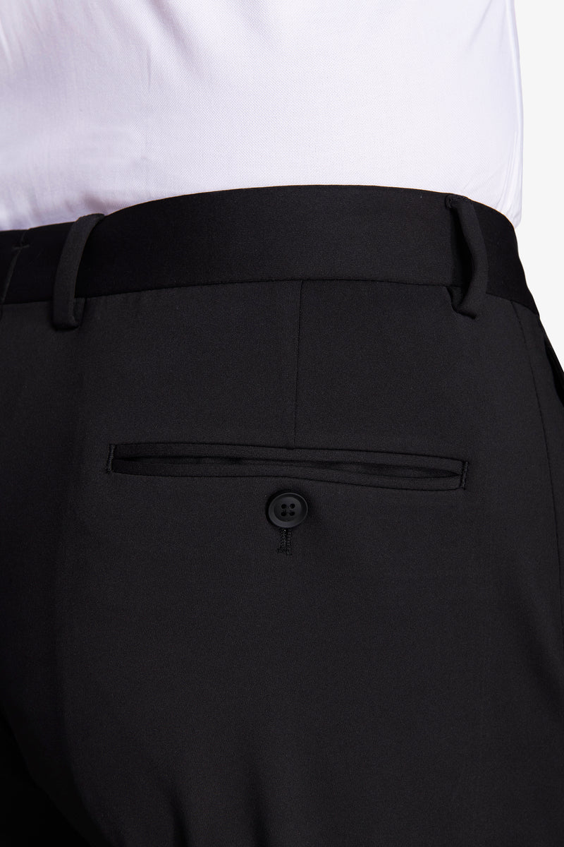 Pantaloni in jersey tecnico neri slim