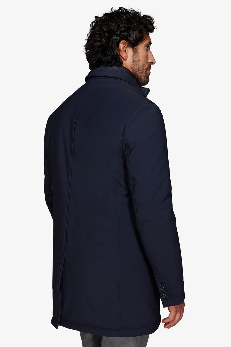 Cappotto tecnico trapuntato blu