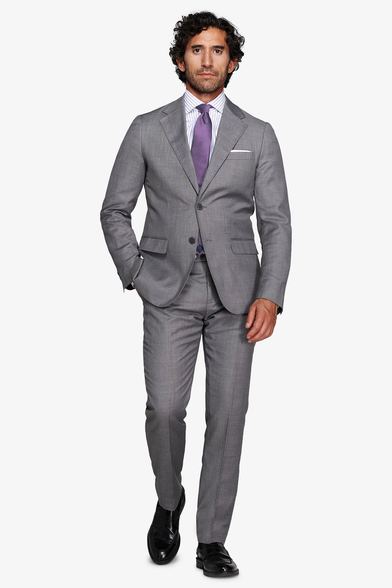 Giacca in grisaglia grigio medio