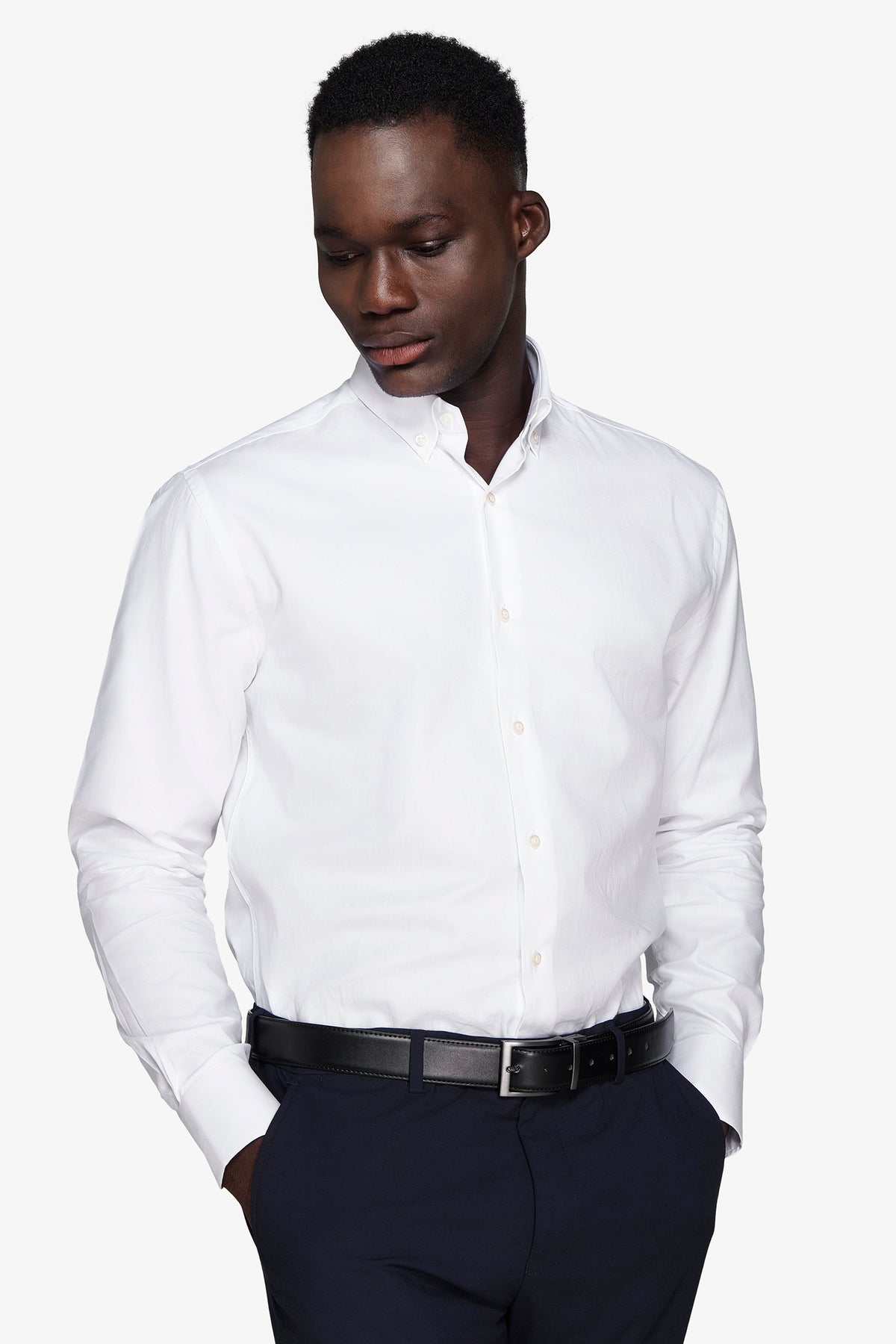 Camicia oxford button down bianca