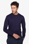 Maglia girocollo basic blu