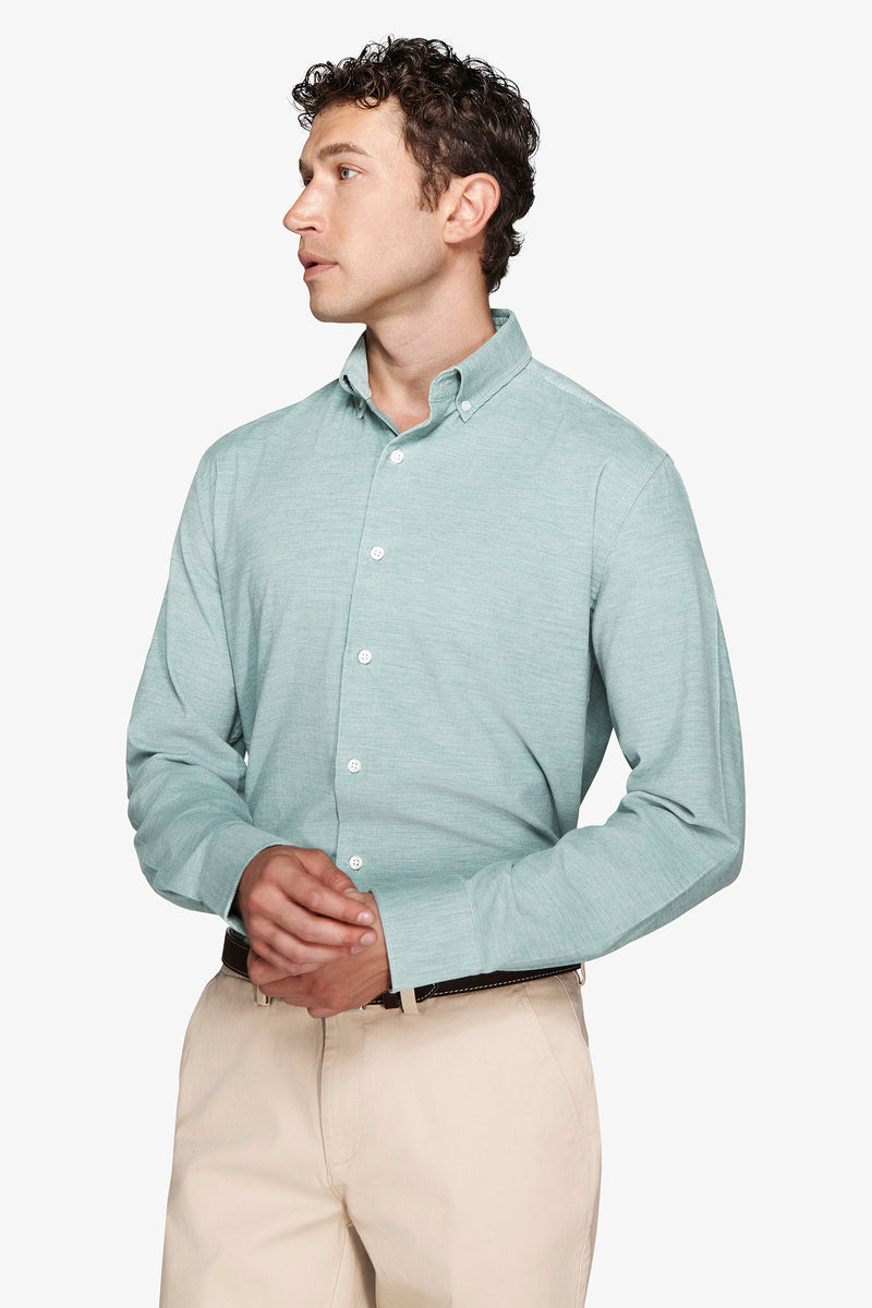 Aquamarine corduroy shirt