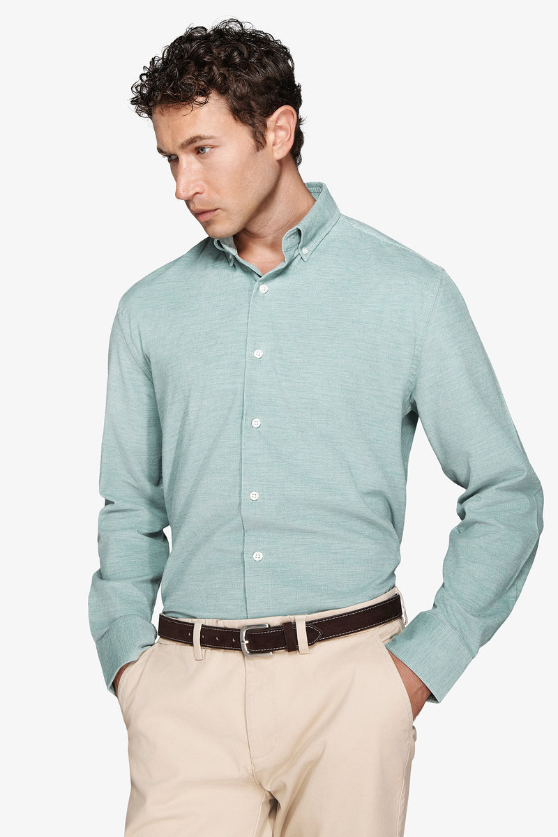 Aquamarine corduroy shirt