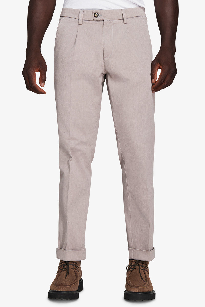 Pantaloni cavalry grigio chiaro