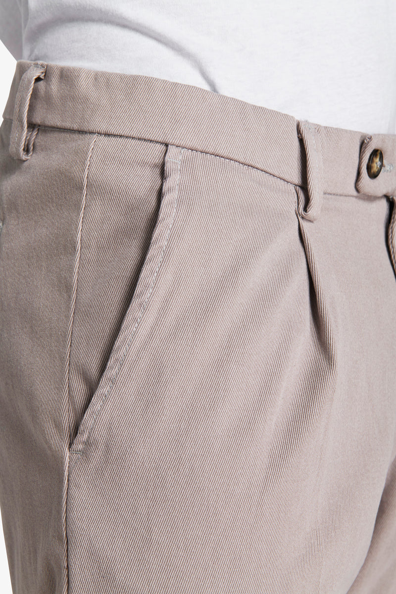 Pantaloni cavalry grigio chiaro