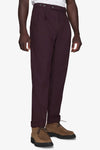 Pantaloni doppia pinces bordeaux
