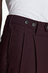 Pantaloni doppia pinces bordeaux