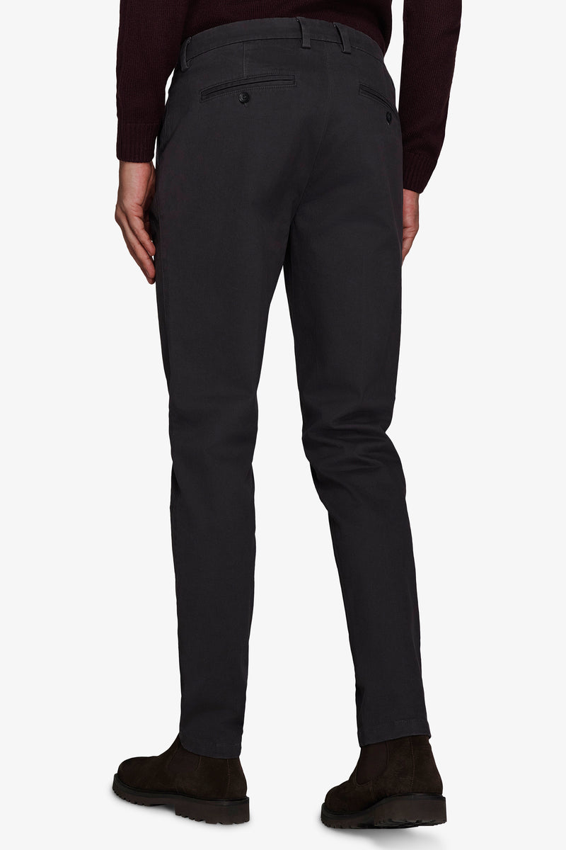 Pantaloni chino gabardina dark gray