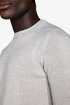 Maglia girocollo effetto lambswool grigio chiaro